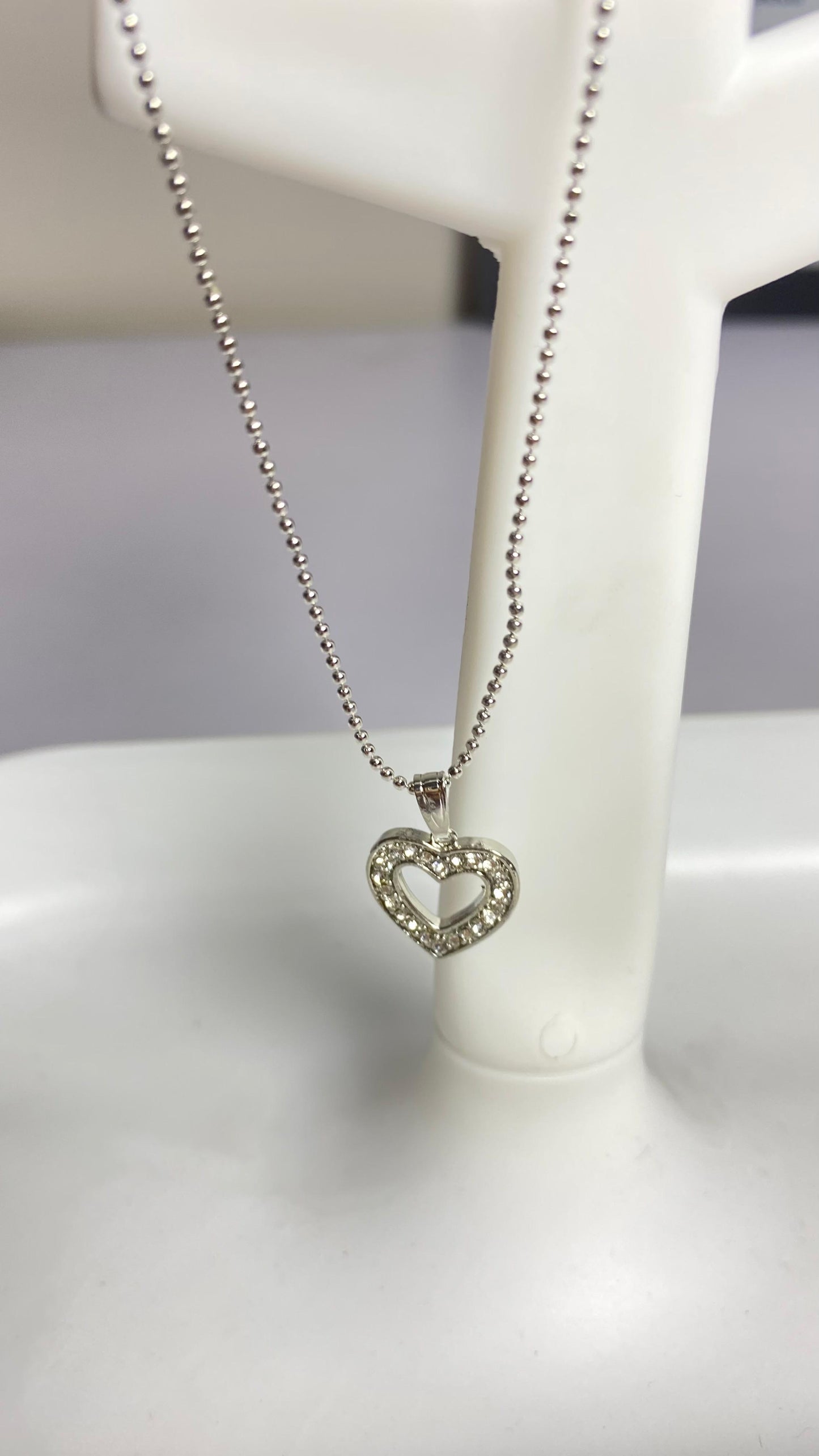 Silver charm Heart pendent