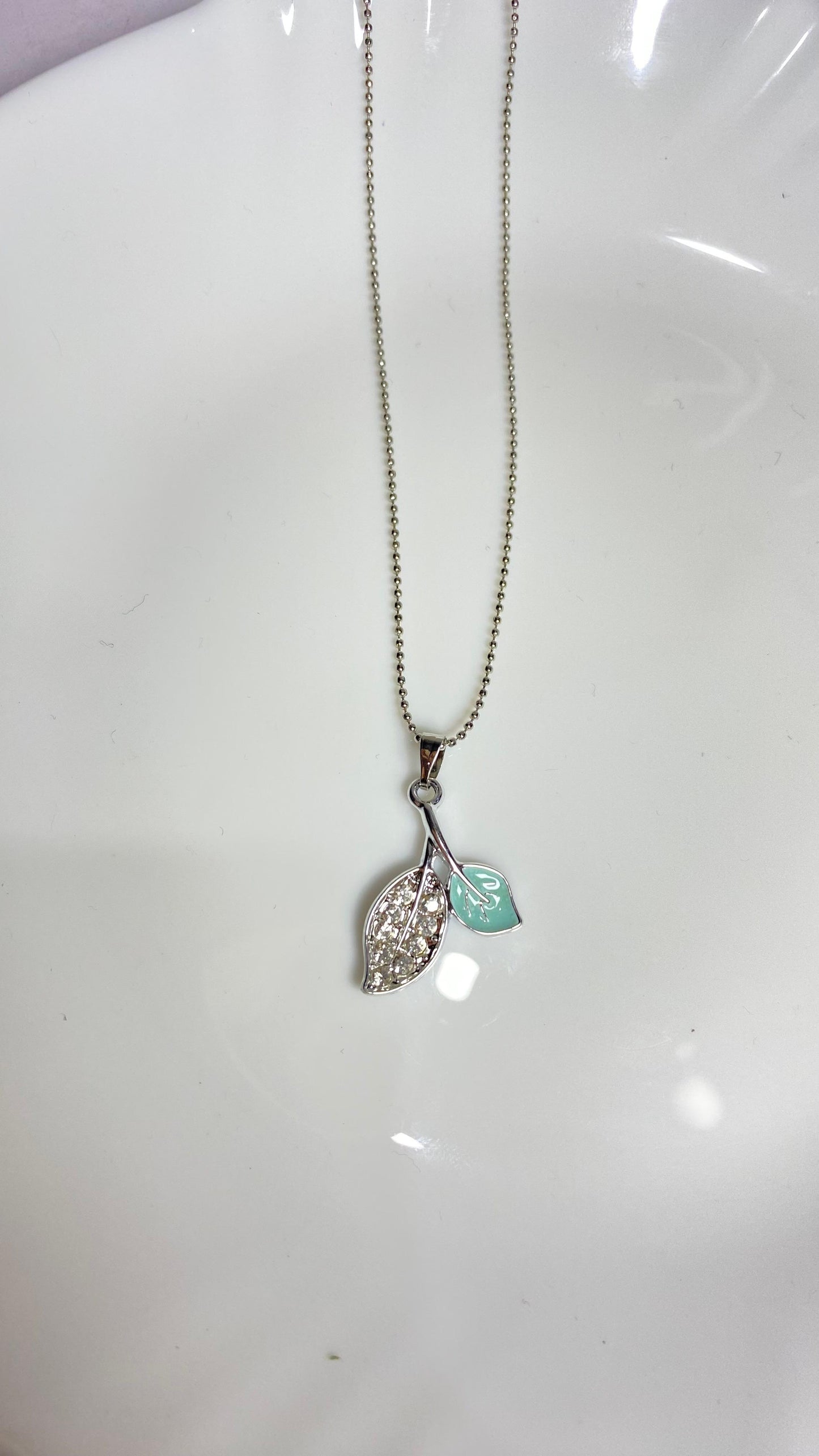 Silver charm butterfly pendent