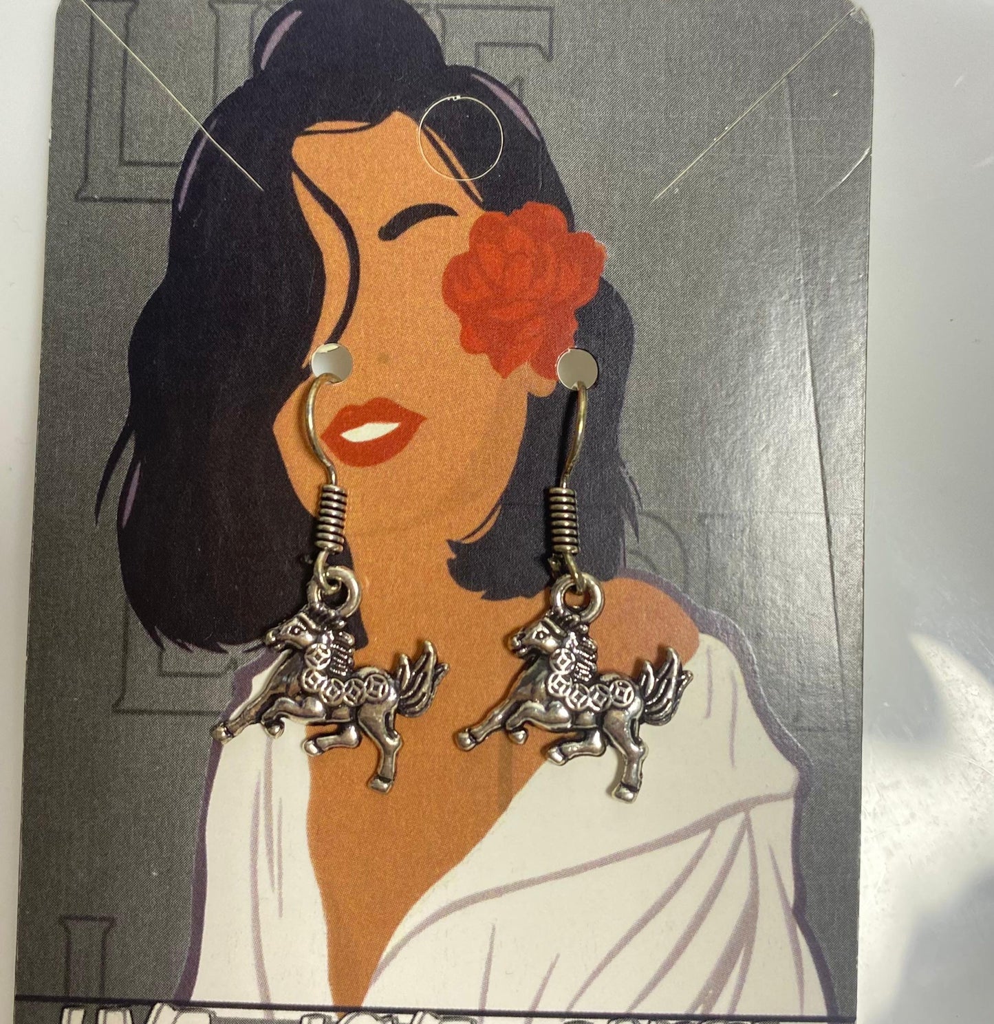 Oxidised Earring