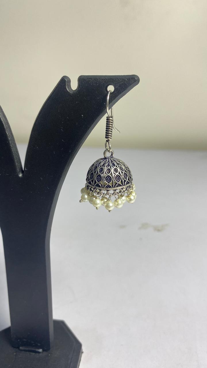 Oxidised Jhumka
