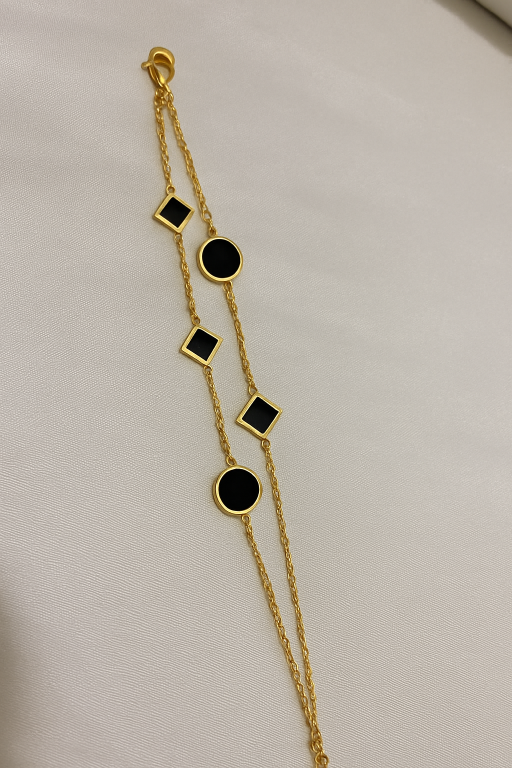 Black Charm anti tarnish bracelet