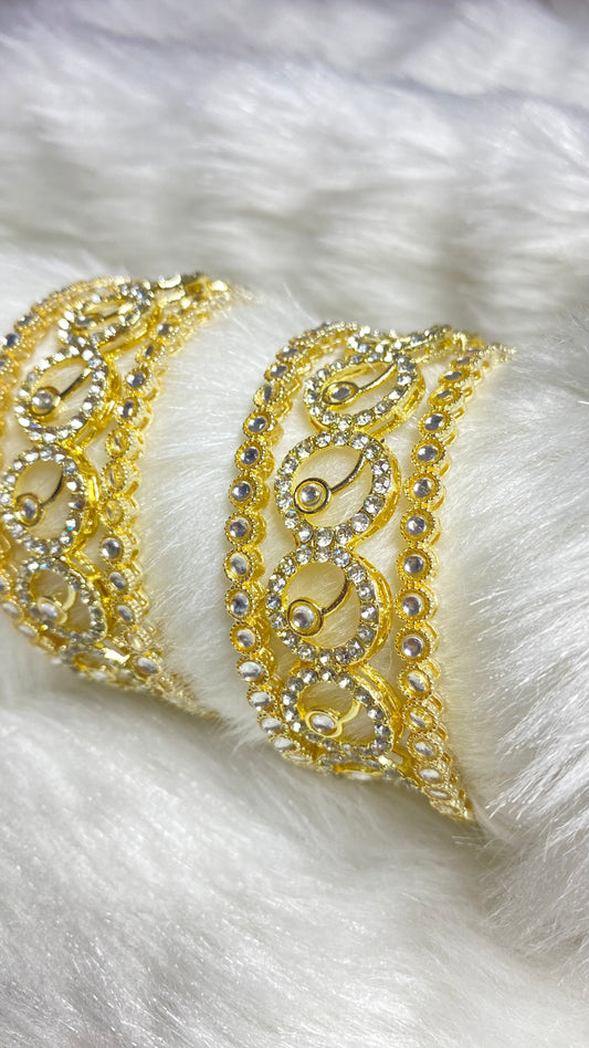 Set of 6 Golden Bangles