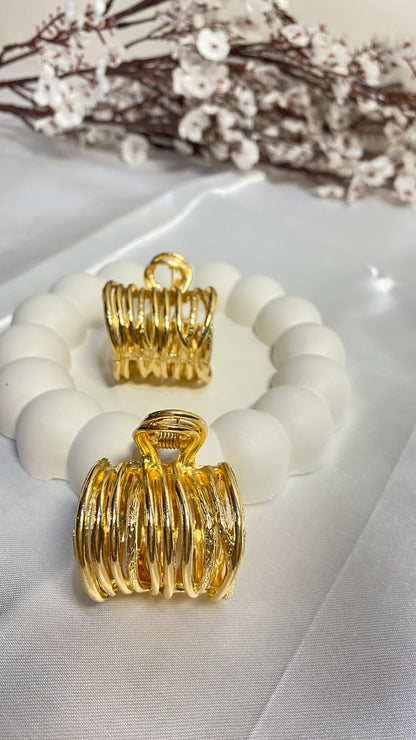 Gold Ribbed Metal Clature