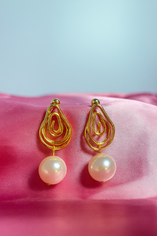 Pearl Charm Earrings