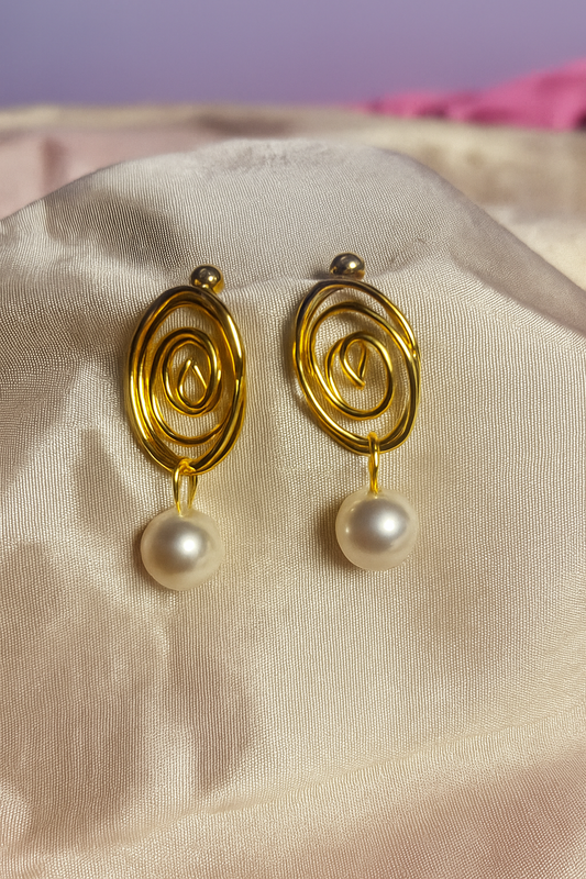 Pearl Charm Earrings
