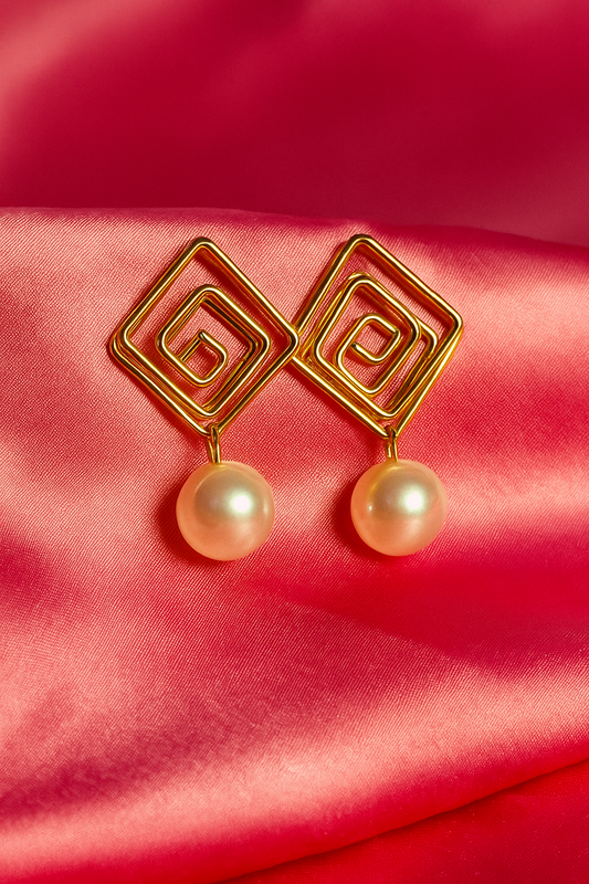 Pearl Charm   Earrings