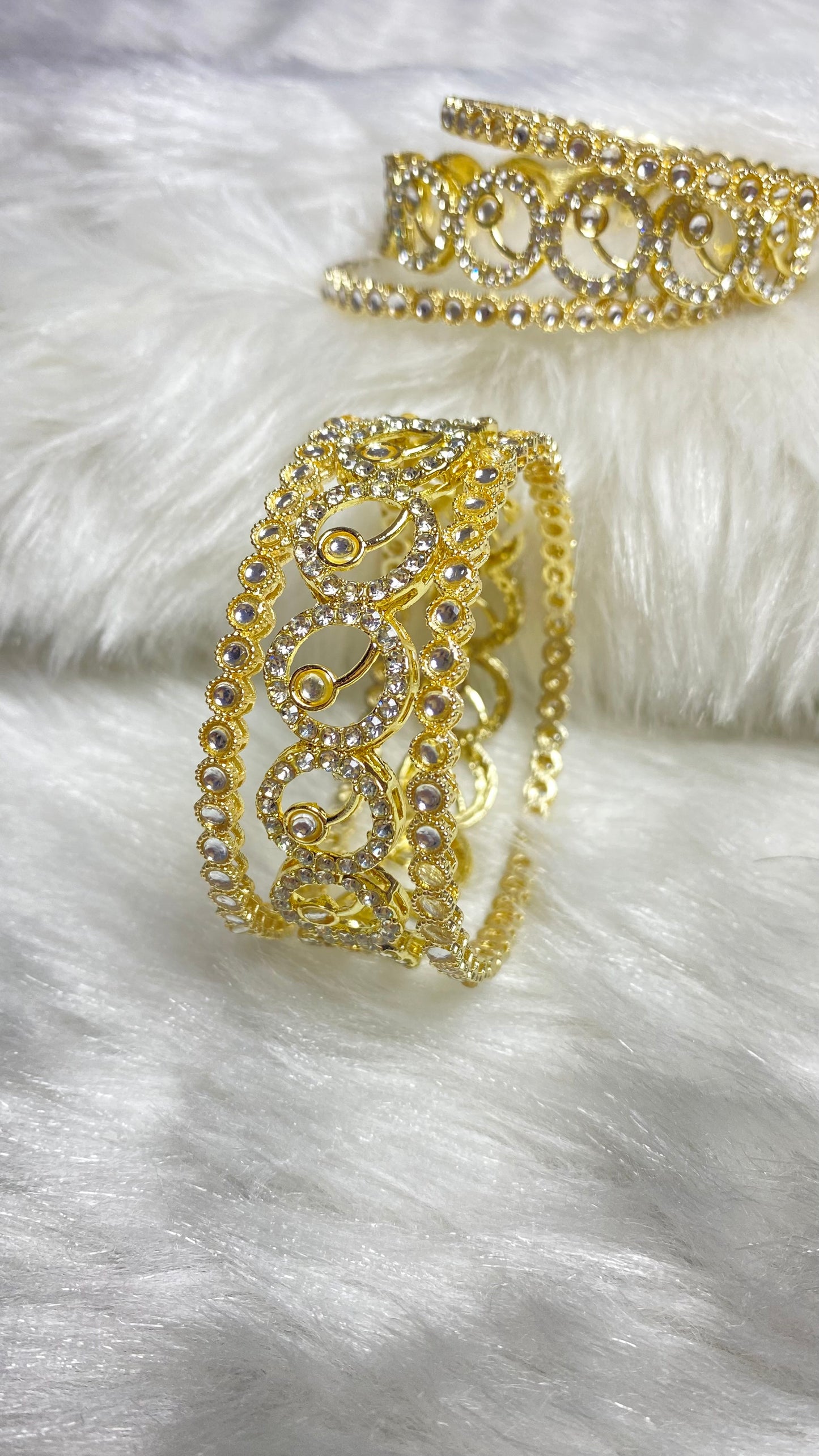 Set of 6 Golden Bangles