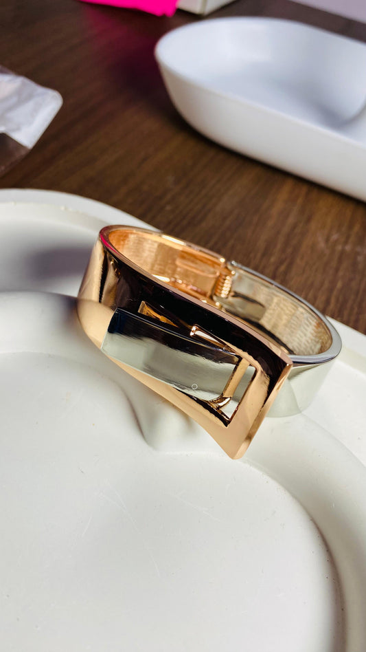 Rose Gold & Silver Glam Cuff