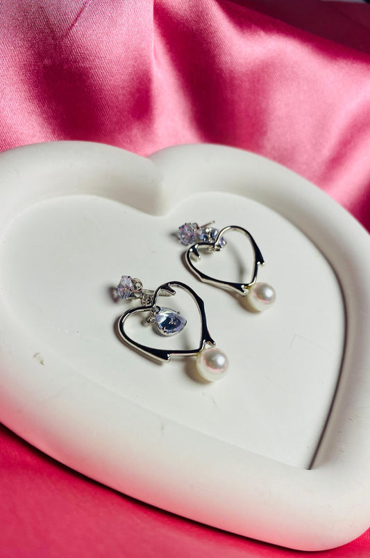 Crystal Silver Earring