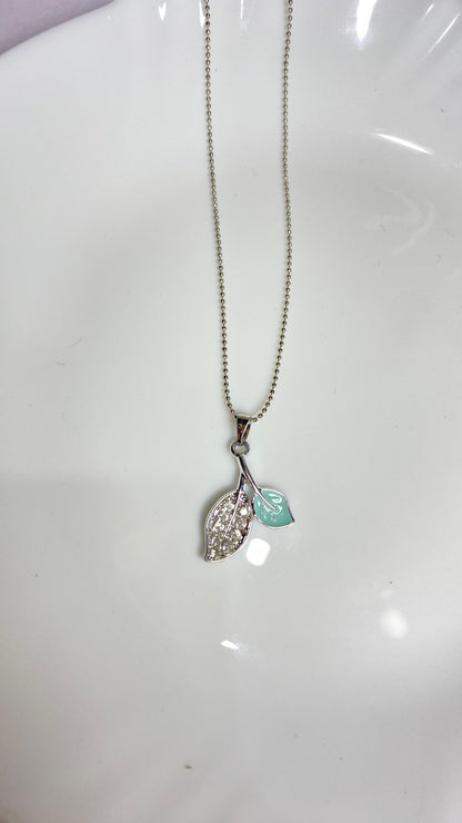 Silver charm butterfly pendent