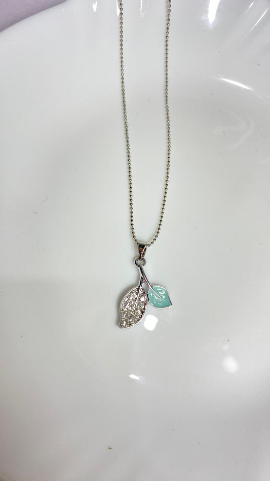 Silver charm butterfly pendent