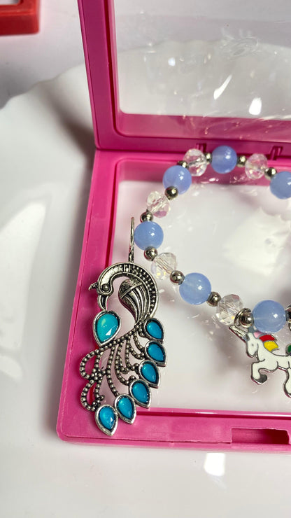 Beaded Bracelet with earring