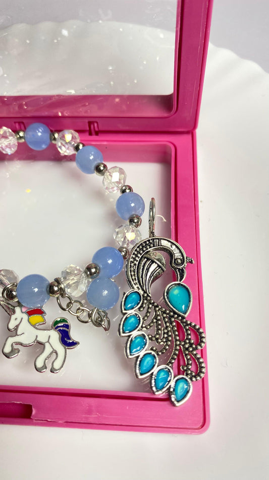 Beaded Bracelet with earring