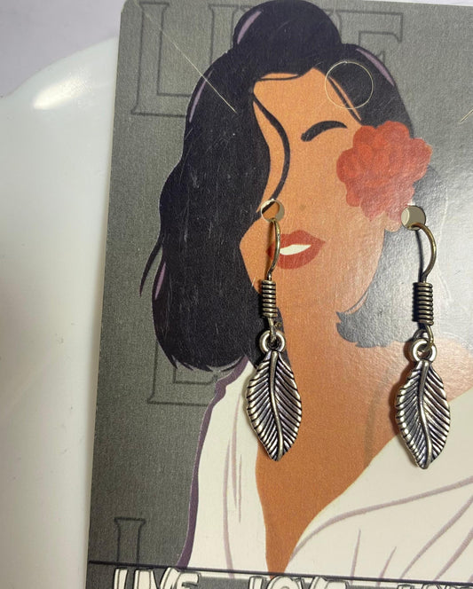 Oxidised Minimal Earring