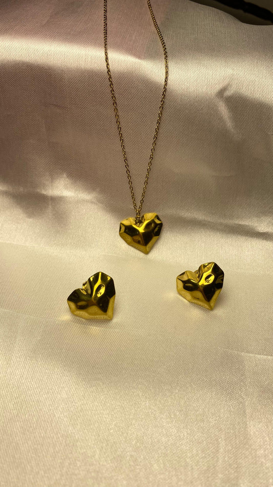 Heart Necklace Combo set