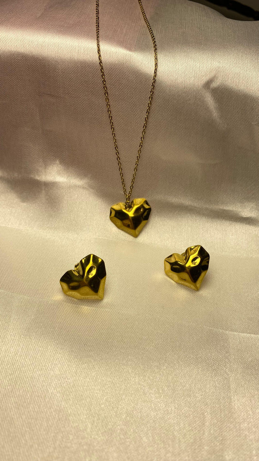 Heart Necklace Combo set