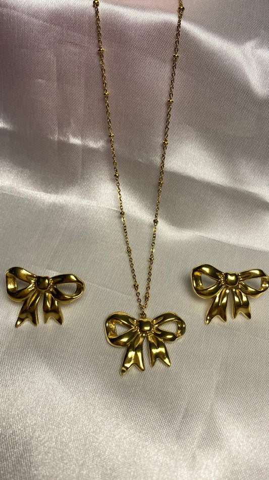 Bow Necklace Set