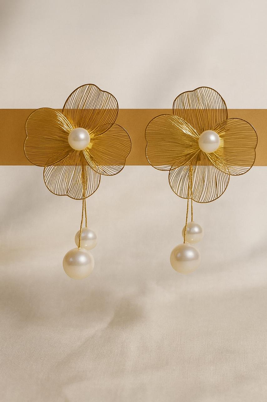 ButterFly Earring with Pearl Stone