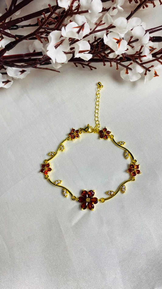 Premium Brown Adjustable Tulip Bracelet