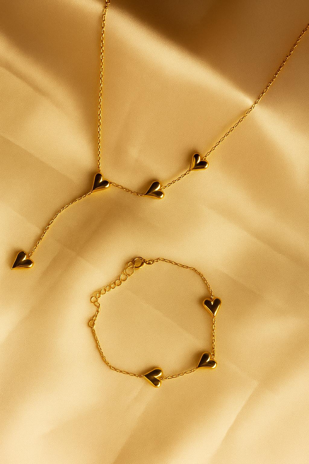 Infinity Love Necklace With Bracelet