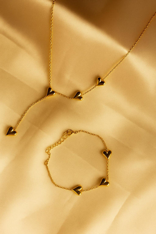 Infinity Love Necklace With Bracelet