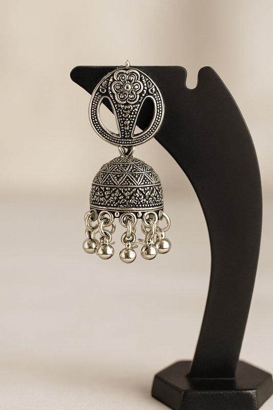 Silver Jhumka